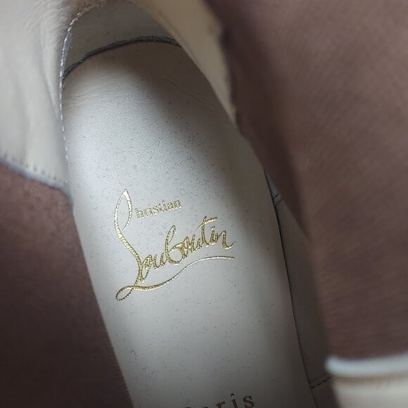 Christian Louboutin Brown Leather CL Chelsea Heel Boot - Picture 4 of 10